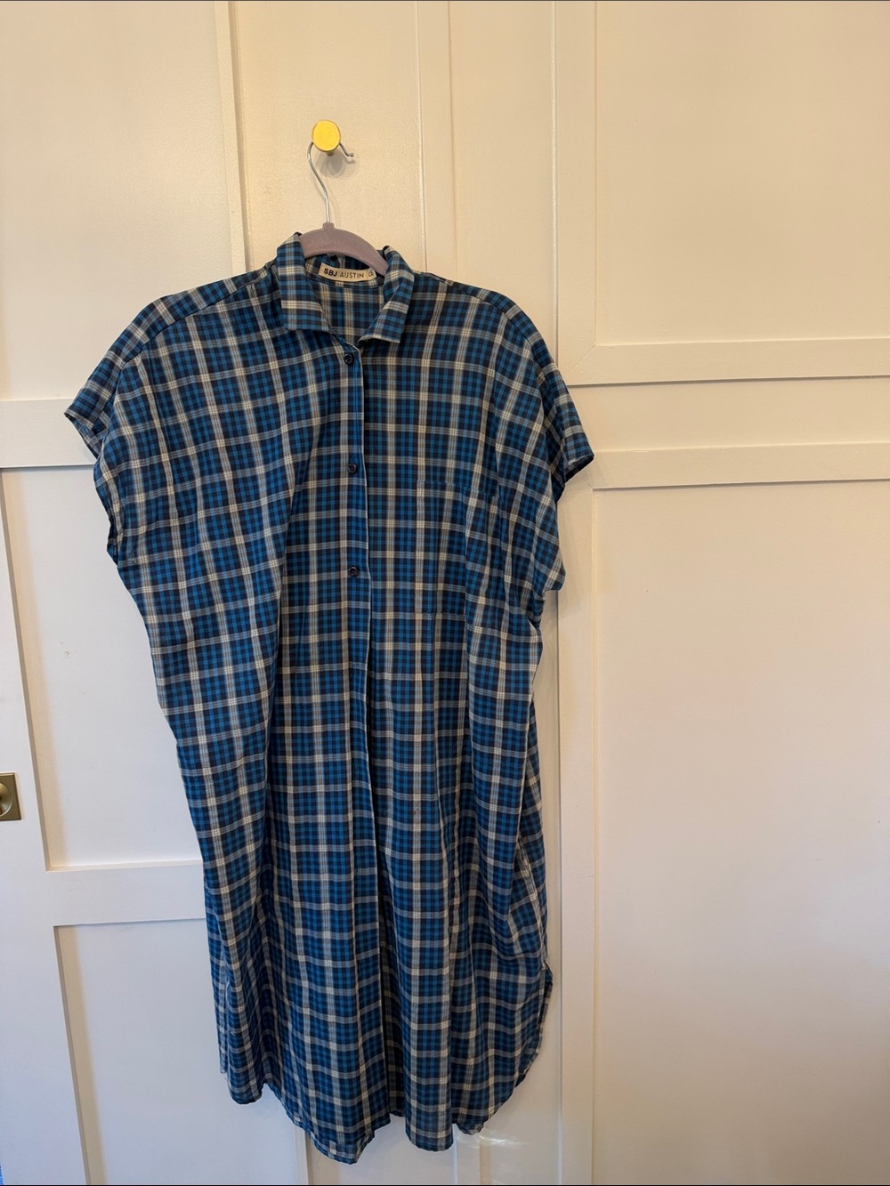 SBJ Austin blue plaid dress